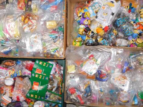 McDonalds toys and collectables, including Despicable Me., Sponge Bob Square Pants., Star Wars., and The Simpsons. (a quantity)