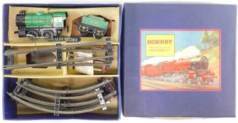 A Hornby O gauge passenger train set, 40005, boxed.