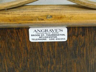 An Angraves of Leicester bamboo and raffia dressing table and chest of five drawers, both with glass tops, 96cm and 50cm wide respectively. (2) - 2