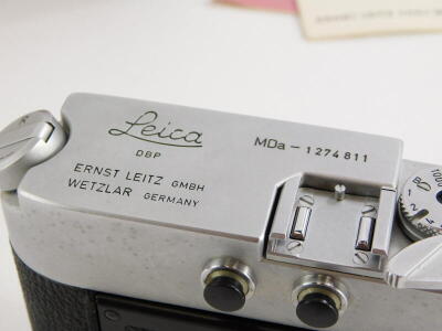 A Leica MDa camera body, serial number 1274811 (1971), boxed. - 2