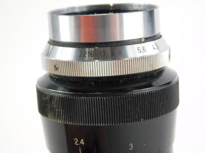 A Leitz Visoflex 1, fitted with a Schneider-Kreuznach Xenar 135mm f4.5 lens. - 3