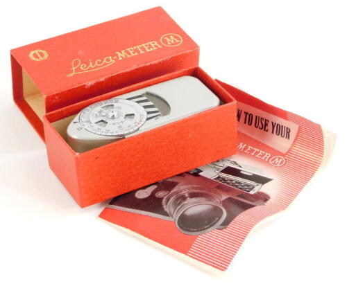 A Leica-meter M, boxed.