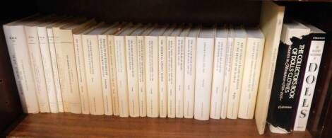 Lincoln Record Society, 23 vols, including Monson's Church Notes 1828-1840., Probate Inventories of Lincoln Citizens 1661-1714., The Registers of Henry Burghersh 1320-1342, vols 1-2, and The Medieval Lindsey Marsh, together with The Minute Books of the