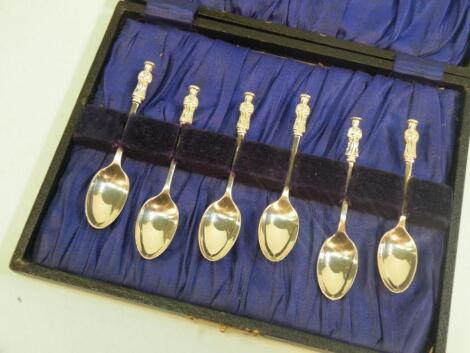 A set of six silver Apostle spoons