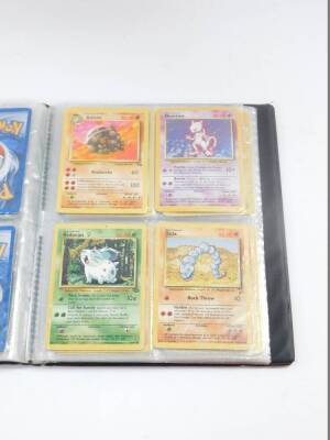 Pokemon Trading Cards, comprising Growlithe (4)., Bellsprout (2)., Tentacruel., Dragonite., Weedle (2)., Voltorb., Electrode., Golbat., Abra., Slowpoke (2)., Squirtle., Weepinbell (4)., Seel., Victreebel., Nidoran (3)., Trainer Energy Removal., T - 3