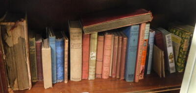 Books to include Dickens (Charles) A Christmas Carol., a cigarette card album, various children's books, Harer (Heinrich) Seven Years In Tibet., etc. (1 shelf)