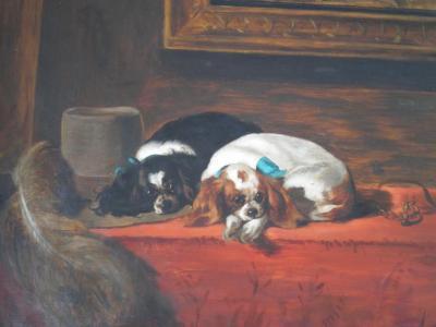 M Adams (19thC). Spaniels