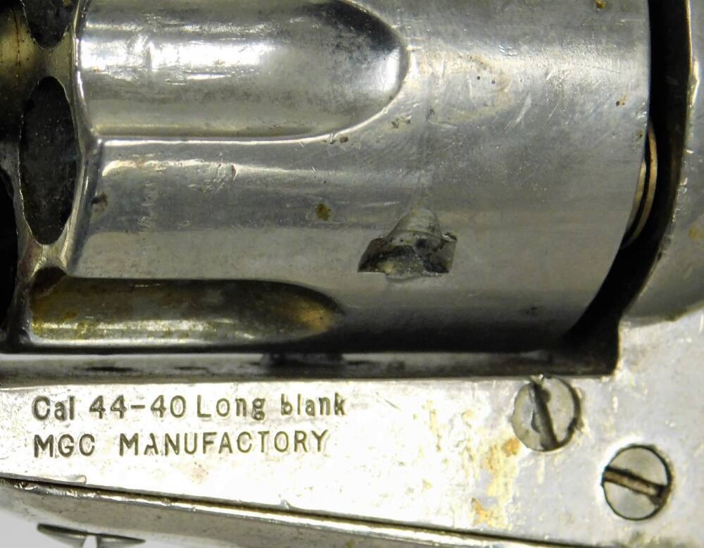 A replica Wild West revolver, stamped Cal. .44 to .40 Long A replica Wild West revolver, stamped Cal. .44 to .40 Long
