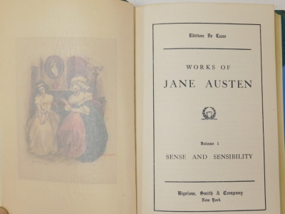 Austen (Jane). Works, six leather bound volumes, half calf, bound by Bangorski and Sutcliffe for Asprey, edition de luxe. - 2