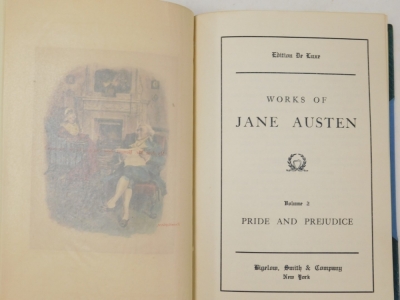Austen (Jane). Works, six leather bound volumes, half calf, bound by Bangorski and Sutcliffe for Asprey, edition de luxe. - 4