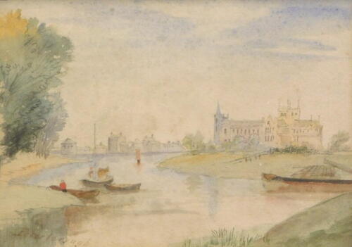 C.W. Fothergill (attributed). Peterborough, watercolour, unsigned and titled, 16cm x 24cm.