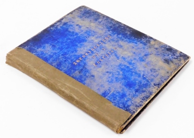 A mid 19thC sketch book, the blue boards entitled Autobiography of A Tortoise, and will illuminated title page and pencil inscription, relating to Grace Pearson, incorporating a collection of small watercolour landscape sketches and a pen and ink sketch, - 5