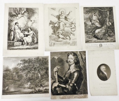 A small collection of 18th and 19thC engravings, including The Inconvenience of Wigs after C Vernet, published 1798 by S W Fores, Picadilly; The Action Between the British and American Frigates on The Serpentine, Hyde Park, 1st August 1814, published 1814 - 2