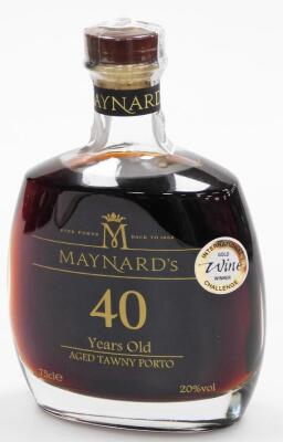 A Maynard's 40 year old aged Tawny Port, 75cl bottle, sealed.