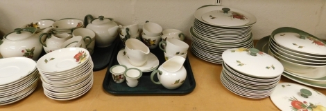 A Wedgwood Covent Garden pattern part dinner service, with tureens, meat plates, dinner plates, medium plates, saucers, side plates, bowls, gravy boat, cups, saucers, teapot, milk jug, sugar bowl, cruets, etc. (a quantity)