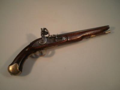 A good replica late 18thC flintlock belt pistol