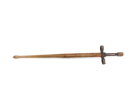 An early 20thC turned oak and ash pogo stick, 118cm long.