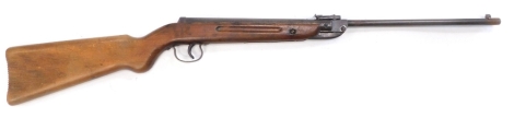 A German air rifle, with beech stock, stamped made in Germany MOD.23, 91cm long.