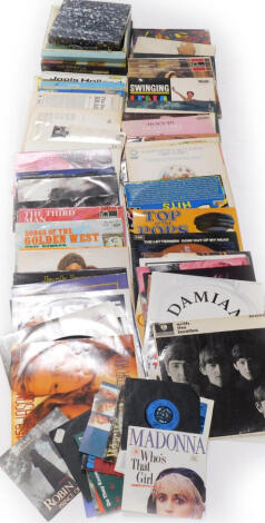 A quantity of records, to include Beatles, With the Beatles, Barbara Streisand, Manhattan Transfer, Jools Holland, and various other artists.