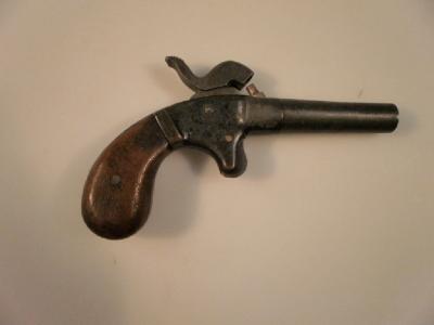 A 19thC percussion Derringer pistol