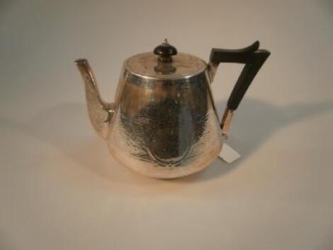 A Victorian silver teapot by Barnard & Sons Ltd