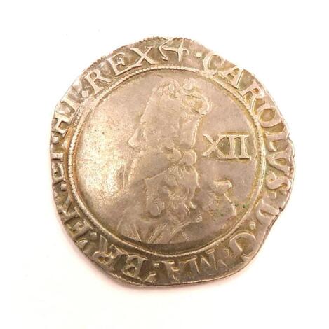 A Charles I shilling 1638-39 mm anchor.