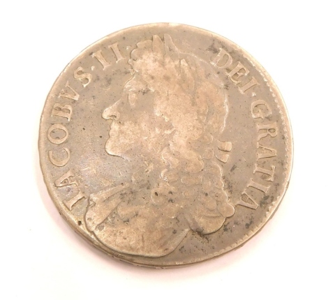 A James II crown 1687 coin.