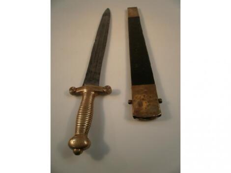 A French 1831 pattern Gladius Hanger with brass hilt grip