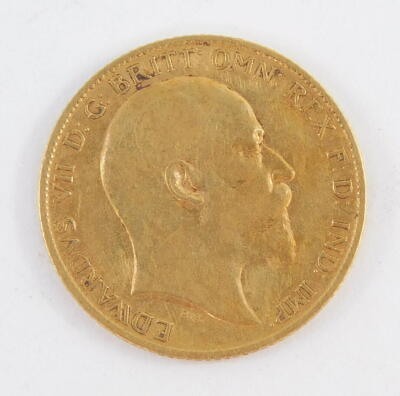 An Edward VII gold half sovereign 1906, 4.0g. - 2