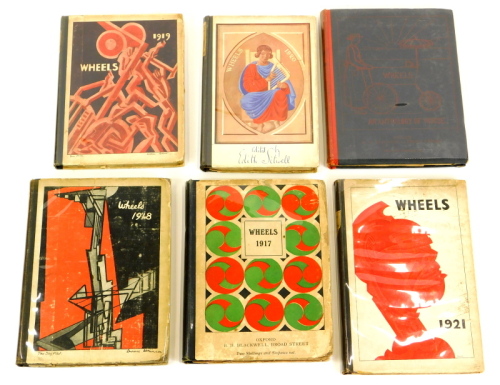 Sitwell (Edith) and Osbert Sitwell (ed.). WHEELS AN ANTHOLOGY OF VERSE, cycles 1-6, ex-libris and inscribed by Tom Winteringham, publisher's cloth-backed boards, glassine wrappers, first vol. second edition, other FIRST EDITION, [Fifoot EB1(b) - EB8], sm