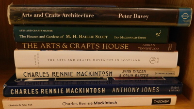 Art books, Arts and Crafts etc., MacDonald- Smith, The Houses and Gardens of M.H. Baille Scott, others similar, The Arts and Crafts House, The Arts and Crafts Movement in Scotland, Charles Renee Mackintosh, mainly hardback with dust jackets, etc., (7).