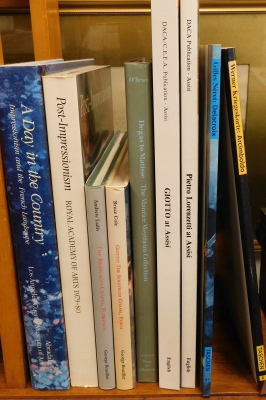 Art related books, Post Impressionism etc., A Day in the Country, Impressionism and the French Landscape, Degas to Matisse, The Maurice Wertheim Collection, other art books, Giotto, etc., (9).