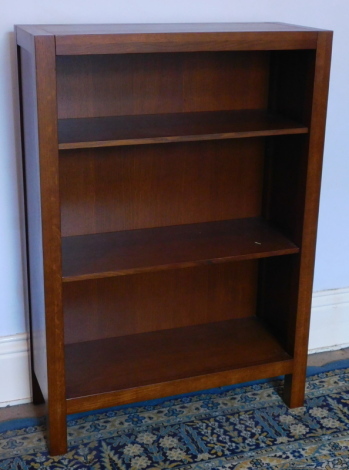 An open bookcase, 75cm wide.