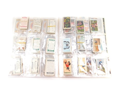 Cartophily. Cigarette cards, to include Carreras The Nose Game., Cavander's Beauty Spots of Great Britain., Gallahers Fables & Their Morals., Wills's Do You Know., and Boys Magazine large Football Teams.