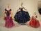 Three figures being Royal Doulton Loretta HN2337