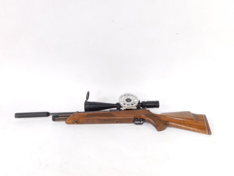 A H W 100 calibre 4.5mm/.177 air rifle, Werihruch Sport with sight, 103cm wide.