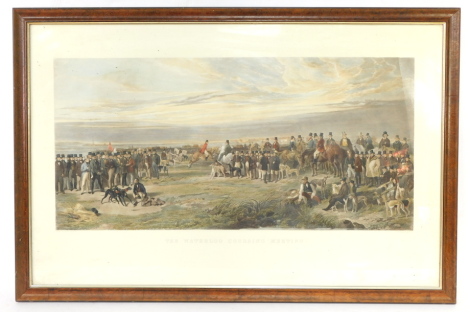 After Richard Ansdell (British, 1815-1885). The Waterloo Coursing Meeting, engraving by S W Reynolds, 72cm high, 113.5cm wide.