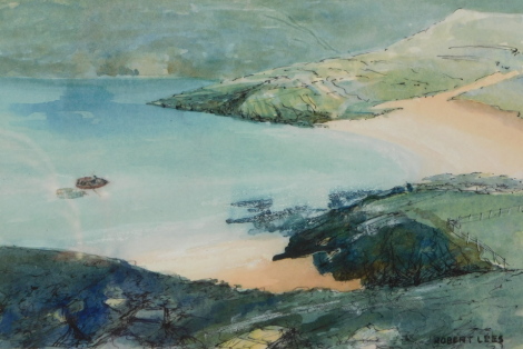 Robert Lees (Scottish, 20thC/21stC). Achmelvich, watercolour, signed, 18cm high, 27.5cm wide.