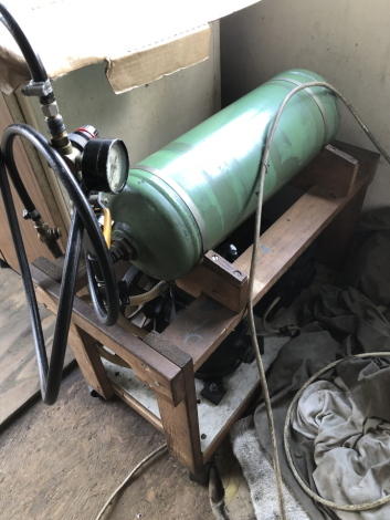 A portable compressor, with blower attachment. Viewing: On site near to Holbeach, South Lincolnshire by Appointment Only on Tuesday 4th May with 30 minute slots available to be booked through The Bourne Auction Rooms on 01778 422686. The property address 