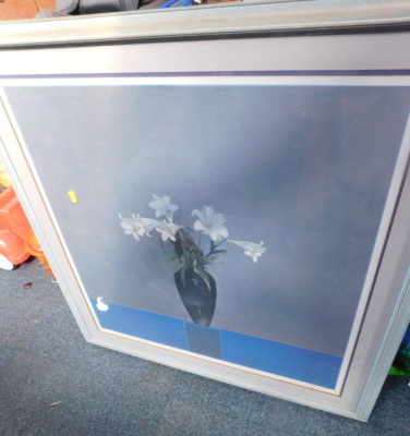 Pictures and prints, pine frame, still life, etc., (a quantity).