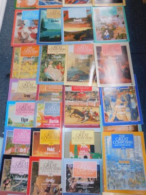 The Great Composers magazines, together with related audio cassette tapes. (a quantity) - 2