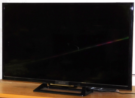 A 31" Sony flat screen television, with power lead and remote control.