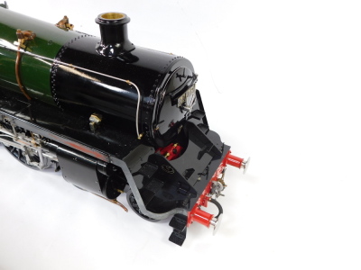 A scratch built 5" gauge British Railways Standard Class 5MT locomotive, 4-6-0, and tender, green livery, No 73173, with bespoke carry cases, 36cm high, 180cm wide, 23cm deep. - 2