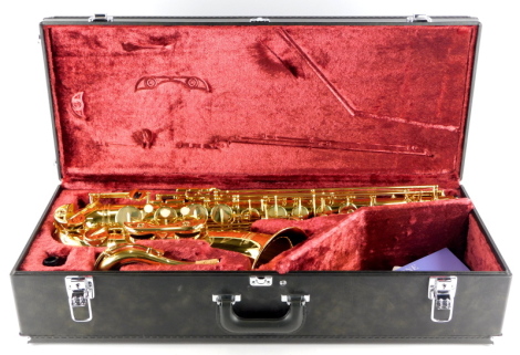 A Yamaha Tenor saxophone, stamped YTS/62, serial number 049702, Made in Japan, in fitted case.