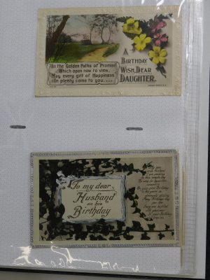 Three albums of postcards, to include First World War, pictorial, some amusing cards, etc. - 4