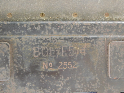 A Bolco Military periscope, possibly for a tank, stamped BOL/E5/4, no. 2552, 19cm high. - 2