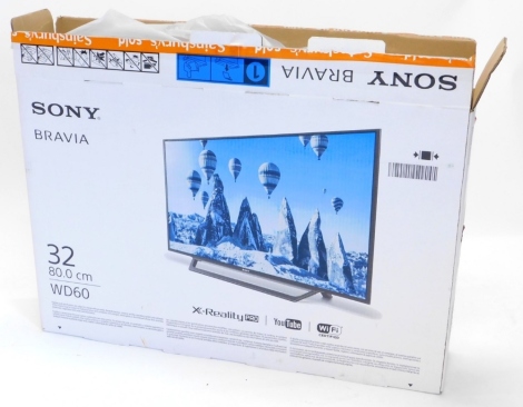 A Sony Bravia 32 inch LCD TV, WD60.