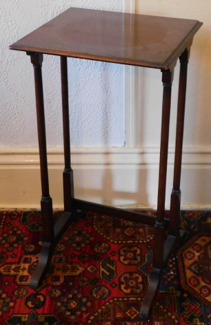 A mahogany occasional table, (part of a nest).