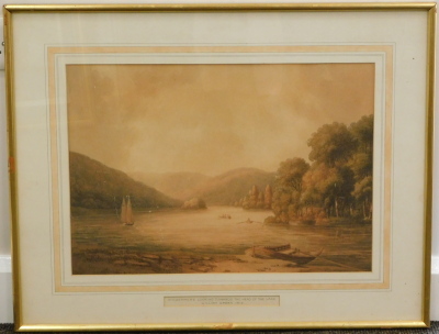 William Green (attributed). Windermere looking towards the head of the lake, watercolour, title attributed and dated 1812 to the mount, 34cm x 50cm. - 2