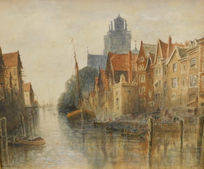 Albert Henry Findley (1880-1975). Dordrecht Holland, watercolour, signed and titled, 25cm x 28cm. Provenance: Previously sold Bonhams Knowle Lot 280.